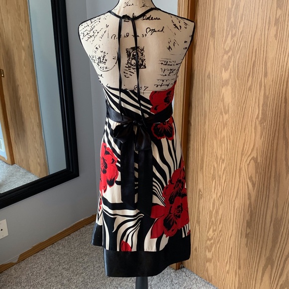 Forever 21 zebra and red halter dress - Picture 4 of 5